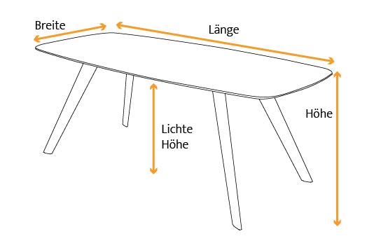 Tischmaße Esstisch Jomar